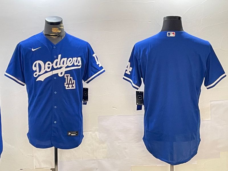 Men Los Angeles Dodgers Blank Blue Elite 2024 Nike MLB Jersey style 12161